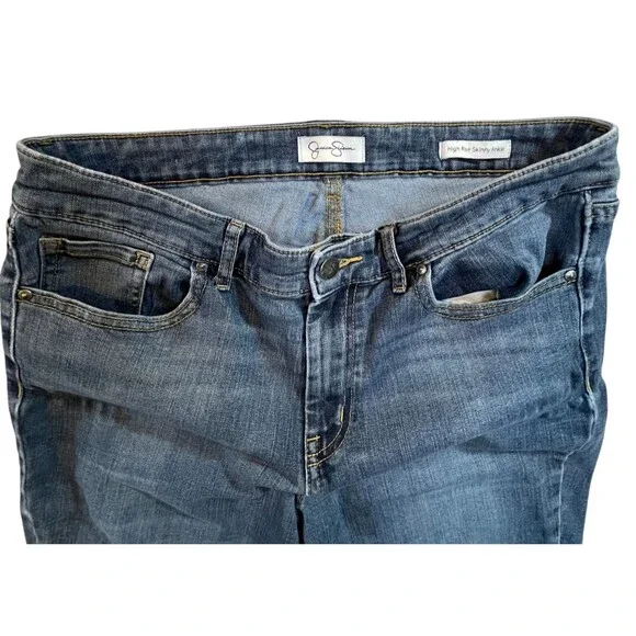 Jessica Simpson Women Jeans 10 High Rise Skinny Ankle Cuffed(W31 L24) - Picture 8 of 12